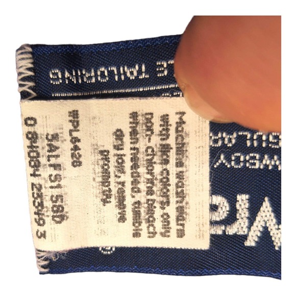 Vintage WRANGLER Cowboy Cut Western Button Down Shirt 15½ 34 X Long Single Stitc - Picture 6 of 16